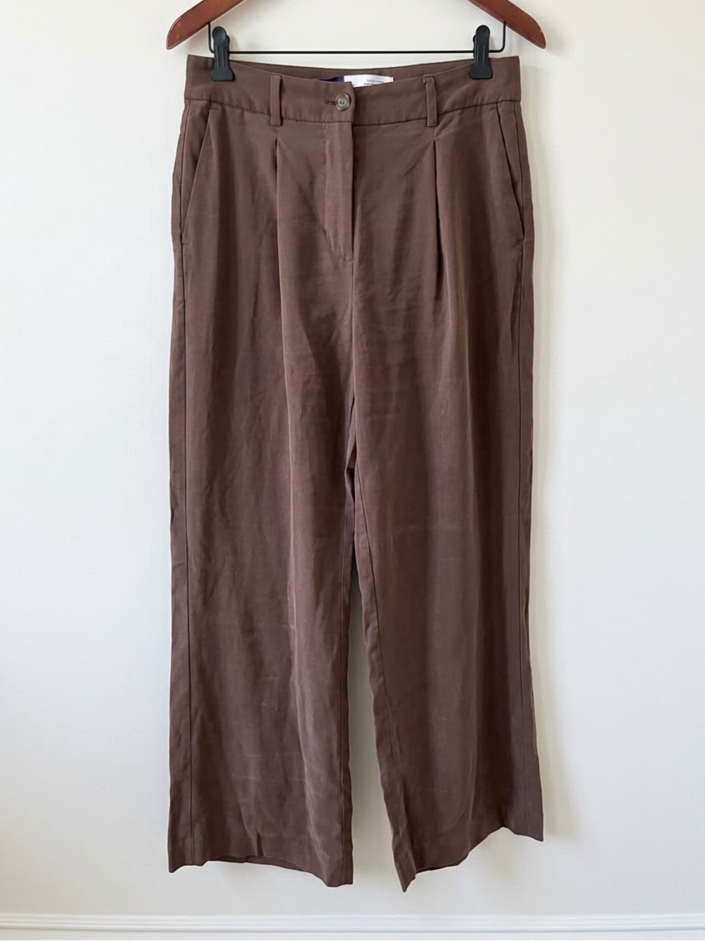 Old Navy Fall 6 Extra High Rise Super Wide Leg Adjustable Waist Brown Pants